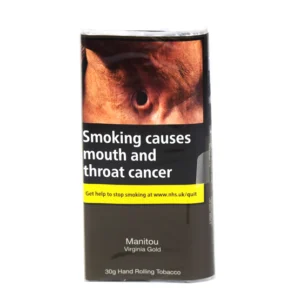 Manitou Virginia Sky Blue Additive Free Hand Rolling Tobacco 30g - Single Pack