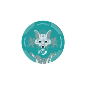 White Fox Slim Double Mint Slim White Portion Nicotine Pouches - Single Tin