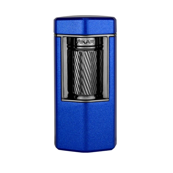 Xikar Meridian Triple Soft Flame Lighter - Blue & Gunmetal