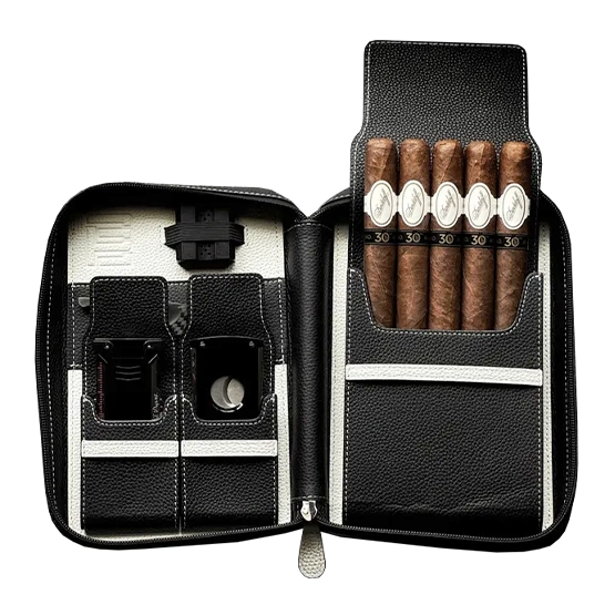 Project Carbon Panda V3 Leather Travel Case - 5 Cigars - Image 3