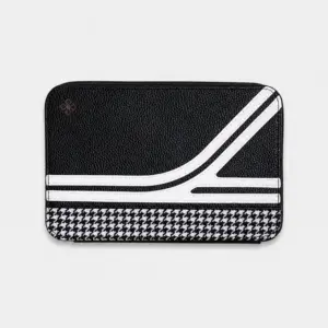 Alestimo Black and White Cigar Bag - 6 Cigar Capacity