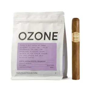Por Larranaga and Ozone Kenyan Coffee and Cigar Pairing
