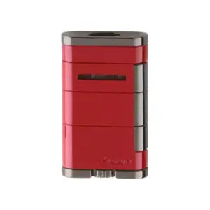 Xikar Allume Double Jet Flame Cigar Lighter - Riot Red