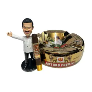 Arturo Fuente Opus X Cigar, Gold Ashtray and Bobble Head Bundle