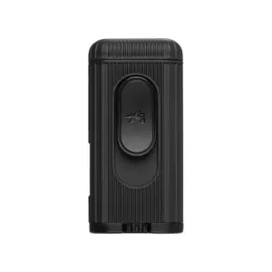 Xikar Hedron Single Jet Flame Cigar Lighter - All Black