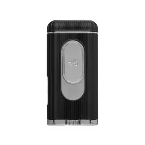 Xikar Hedron Single Jet Flame Cigar Lighter - Black/Chrome